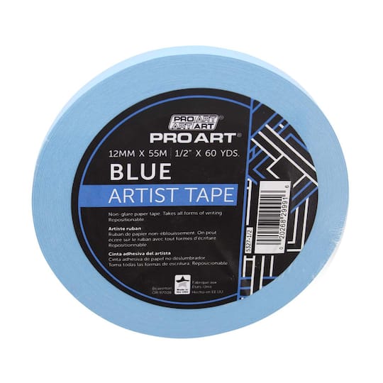 Pro Art&#xAE; Blue Artist Tape, 1/2&#x22; x 60yd.